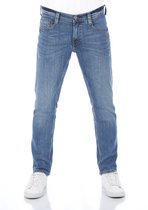 Mustang Heren Jeans Broeken Oregon tapered Fit Blauw Volwassenen Denim Jeansbroek Spijkerbroek heren