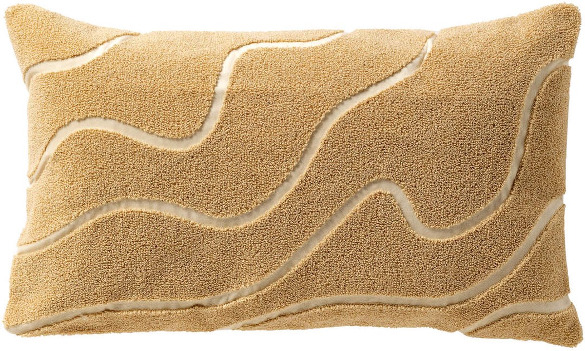 Dutch Decor CIRI - kussenhoes 30x50 cm - bouclé - Semolina - beige - met rits - zonder binnenkussen Lichtbeige