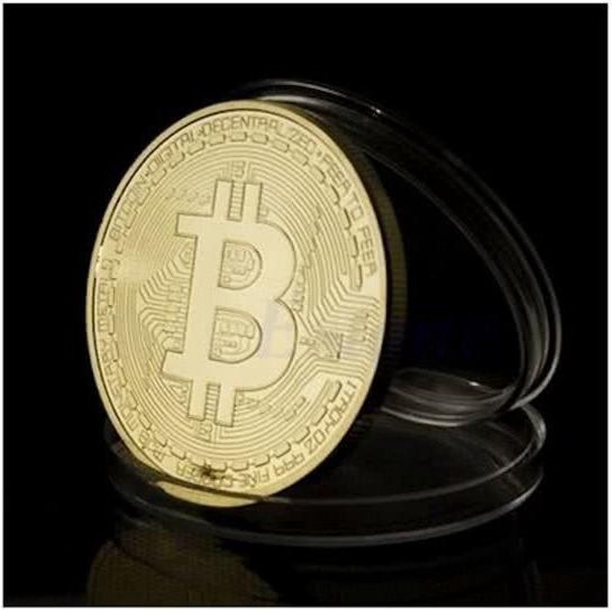 Bitcoin Munt - Goud Kleur - 1 st - Heble