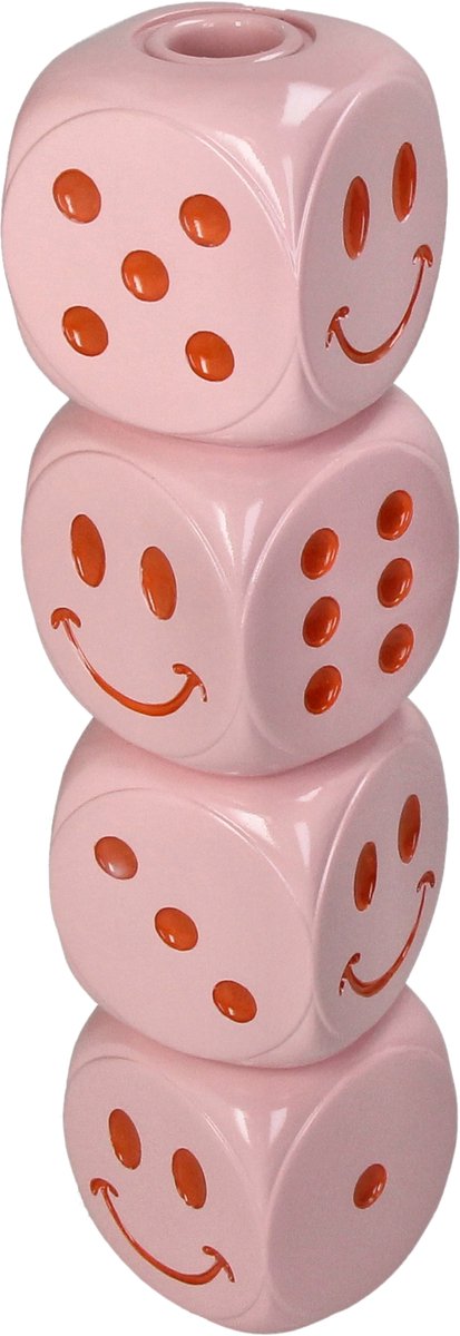 HD Collection Kaarsenhouder Die Polyresin 7.5x7.5x29.5cm