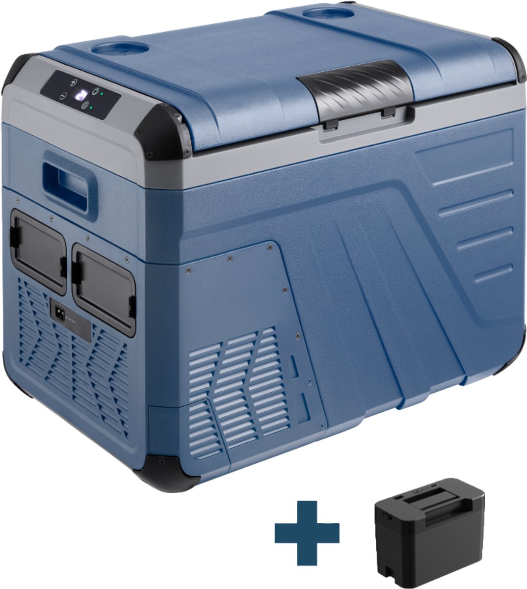Evolar Elektrische Compressor Koelbox - 35L - Inclusief Accu - 12V en 230 volt - Coolbox - Donker Blauw