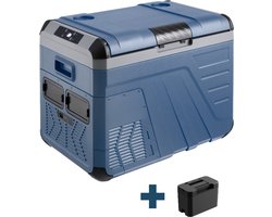 Evolar Elektrische Compressor Koelbox - 35L - Inclusief Accu - 12V en 230 volt - Coolbox - Donker Blauw
