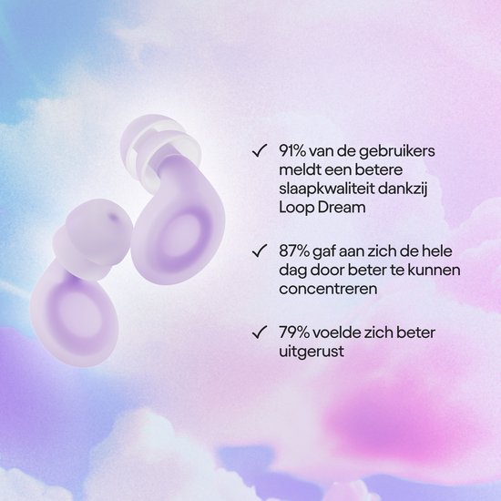 Loop Quiet 2 - oordopjes slapen – Supercomfortabele herbruikbare geluidsdempende oordopjes voor slaap, diepe concentratie, gevoeligheid voor geluid en reizen | Flexibele gehoorbescherming | 24 dB (SNR) demping
