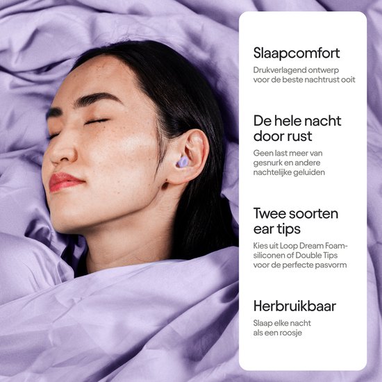 Loop Dream Sleep Earplugs - Blue - Silicone - 27 dB SNR