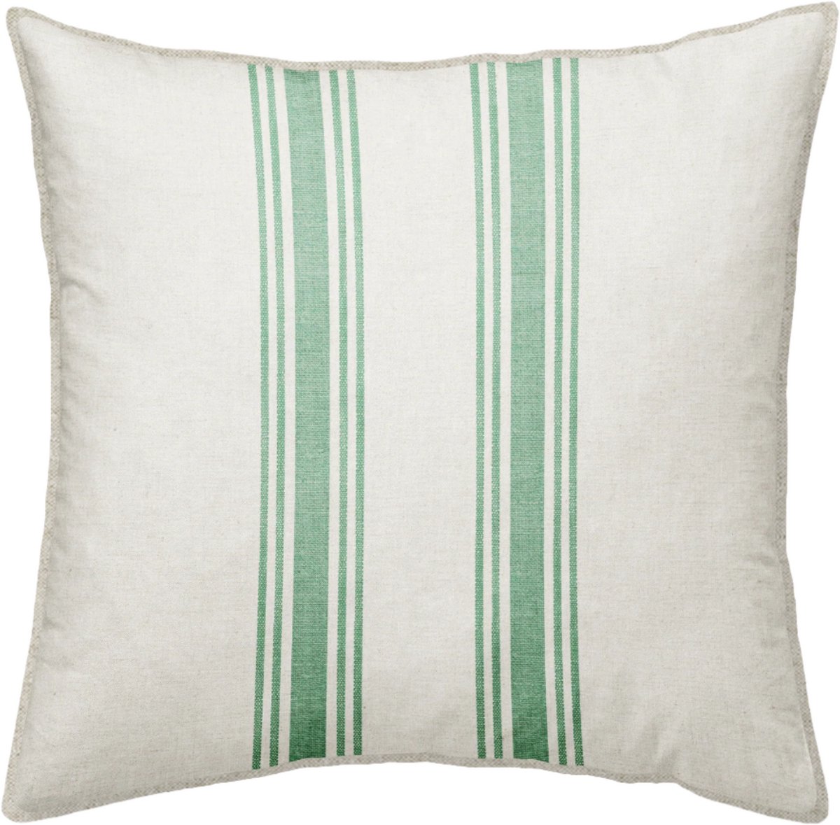 Sierkussen Groen 50x50 cm - Minimalistisch - inclusief binnenkussen - minimalistisch, lijnenspel - Linen & Grace