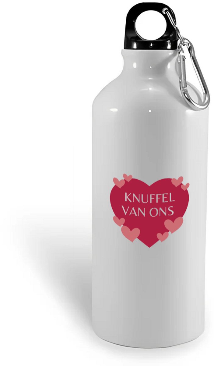 Hacebo® - Knuffel van ons waterfles - Liefde - iemand die liefde nodig heeft - verjaardagscadeau - kado - gift - geschenk - water fles - 400ML