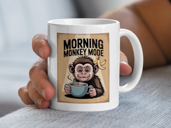 Tasse singe mignonne, mode singe du matin, tasse à Café , tasse drôle, idée cadeau, amateur de Café , amoureux des singes, tasse