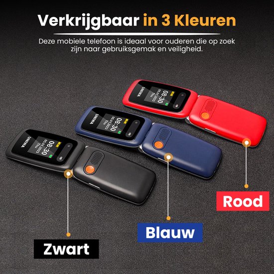 USHINING Mobiele telefoon voor senioren