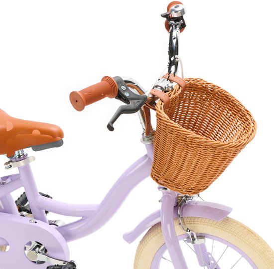 Generation Blanco 14 inch Lila - Kinderfiets met Mandje van Generation Blanco — afbeelding 4