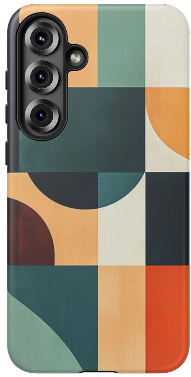 Geometrisch Abstract Design – Telefoonhoesje Geschikt voor Galaxy S25 Plus