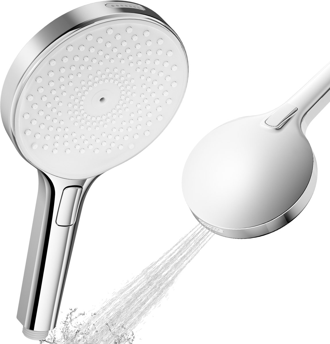 Sofetiy MAX Douchekop - Regendouche - 4 Sproeistanden - Hoge Druk - Betere Huid - Handdouche - Douchekop Waterbesparend - Chrome