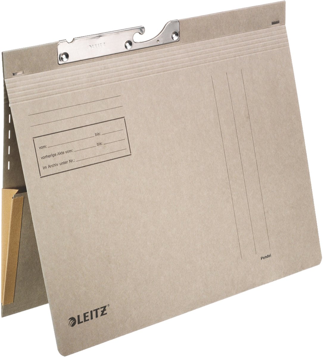 LEITZ Pendelhefter, A4, kaufmännische Heftung, blau - für den Markt: D - L - A - CH - 50 Stück (2014-00-35)