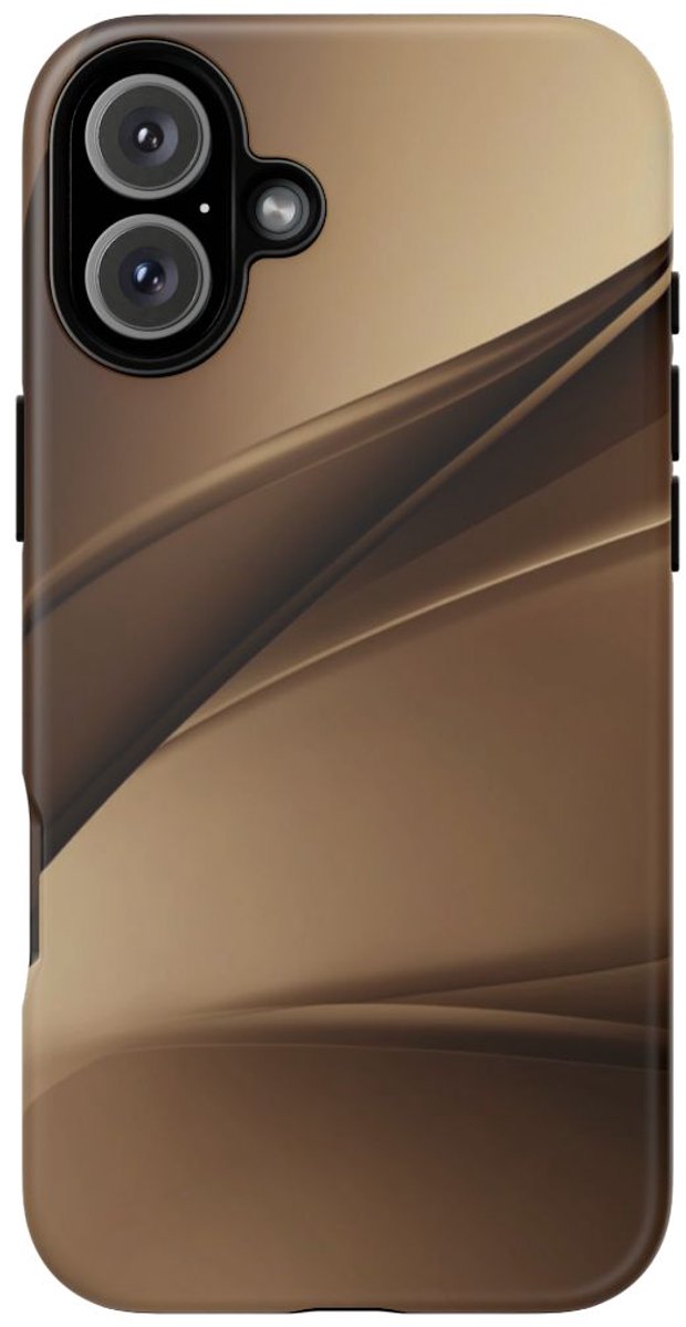Abstract Bruin Kleurverloop Design – Telefoonhoesje Geschikt voor iPhone 16 Plus