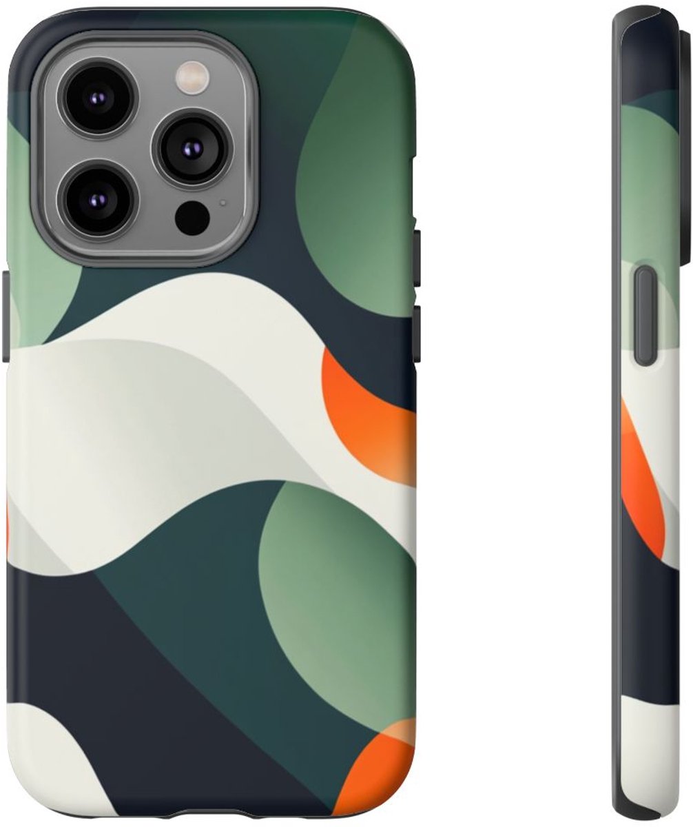 Abstracte Organische Vormen – Telefoonhoesje Geschikt voor iPhone 14 Pro