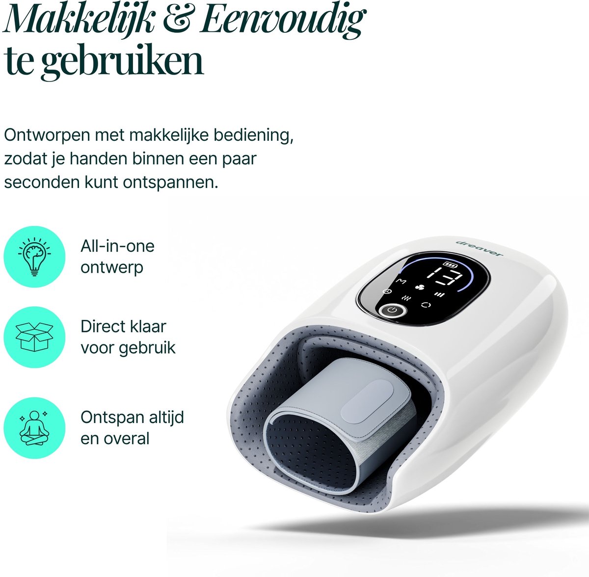 Dreaver Hand Massager Pro - Handmassage apparaat - afbeelding 2