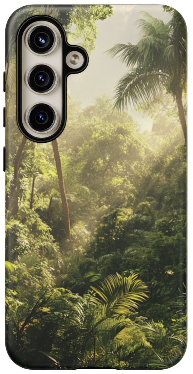 Dichte Tropische Jungle – Telefoonhoesje Geschikt voor Galaxy S24