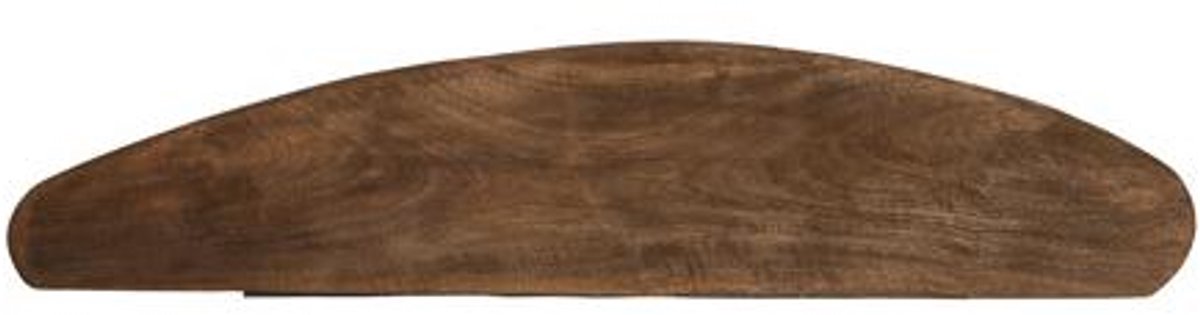 Ginosu wandplank 80x20x3 cm - mat donkerbruin