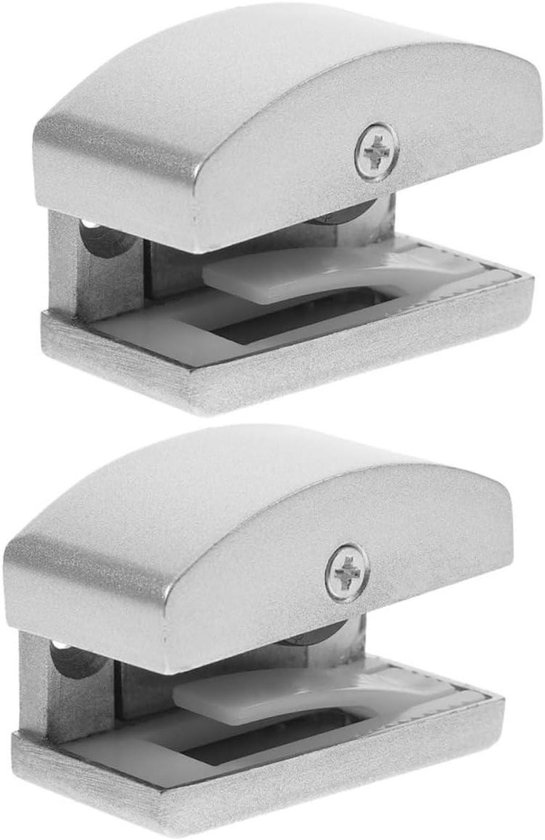 Verstelbare schuifdeur geleiding 2 stuks - Aluminium stoppers voor