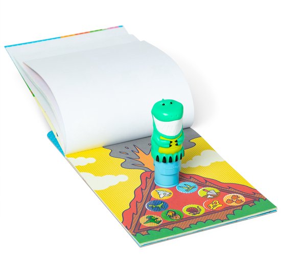 Melissa & Doug - Water WOW! Activiteitenboek - Met stickerstempel Dino