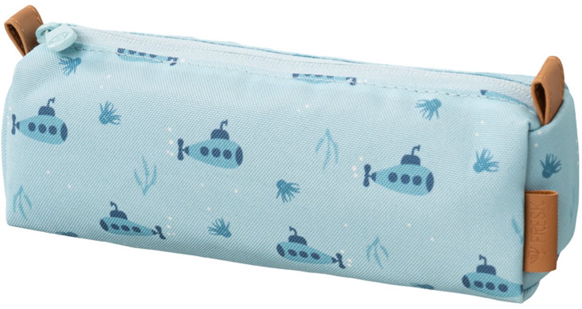 Fresk Etui Jongens – Waterafstotende Pennenzak - Etuis voor School - Pennenbakje voor Kinderen - Schoolspullen - -Blauw - Submarine