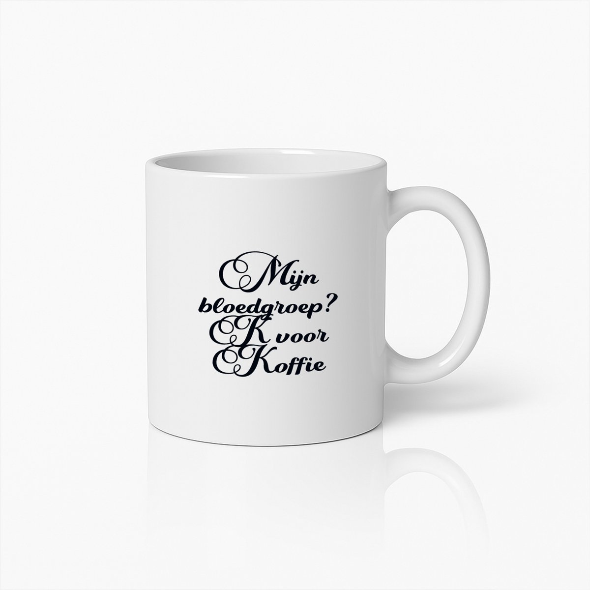 Bloedgroep K voor Koffie Mok – Grappig Persoonlijk Cadeau voor Koffieliefhebbers