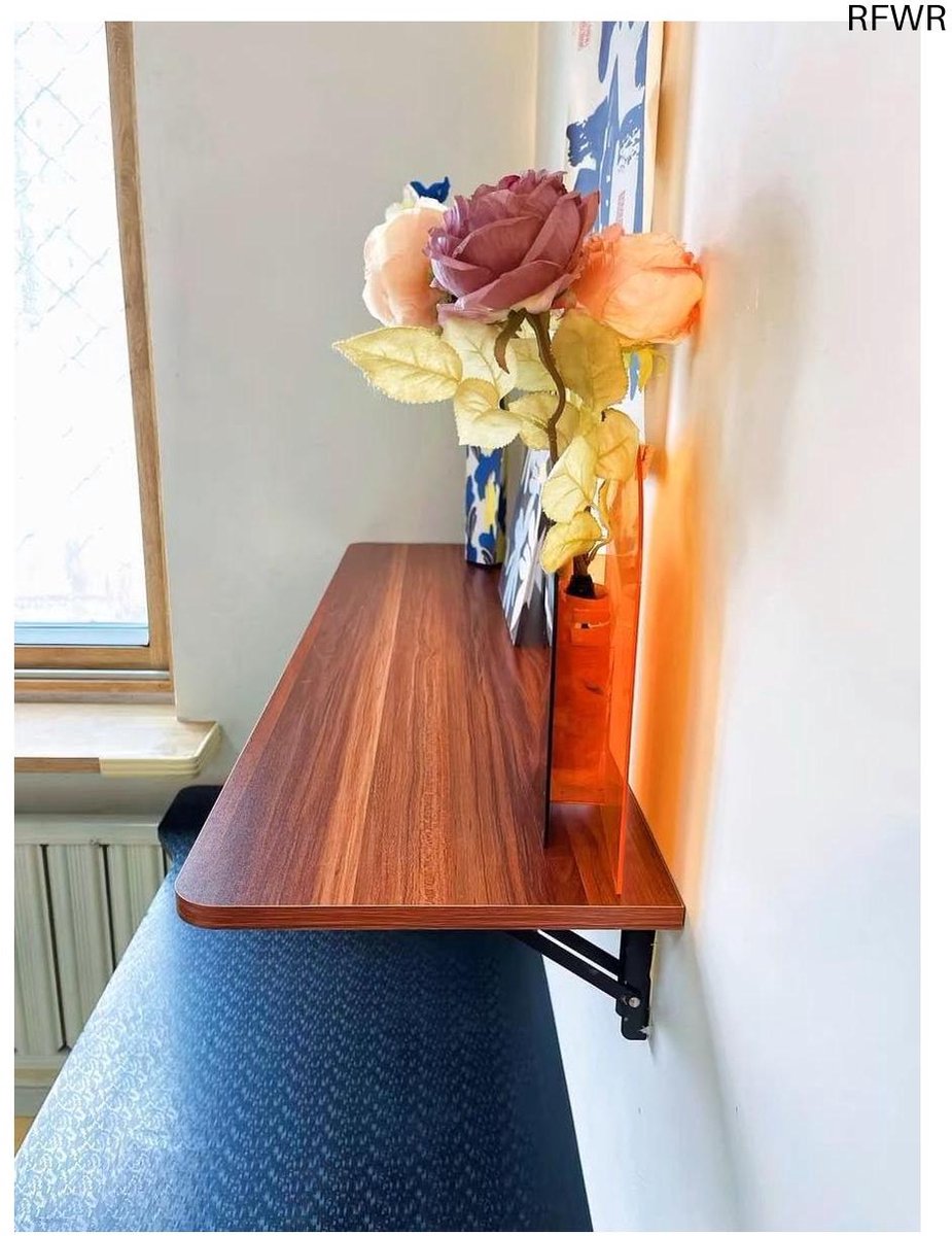 RFWR® Inklapbare Wandtafel - Multifunctionele Houten Eettafel en Computertafel voor Kantoor en Keuken