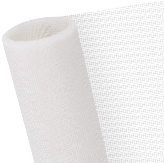 Moustiquaire de fenêtre 120 x 250 cm - Wit - Grillage - Moustiquaire universelle - Moustiquaire sur mesure - Fabriquez votre propre moustiquaire - Anti-moustique - Moustiquaire de porte