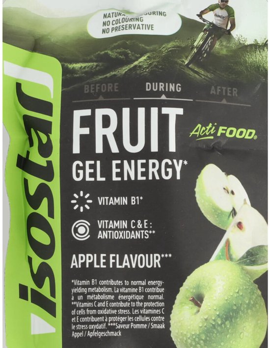 Isostar Actifood - Energieboost - Appel - 8 x 90 gr — afbeelding 3