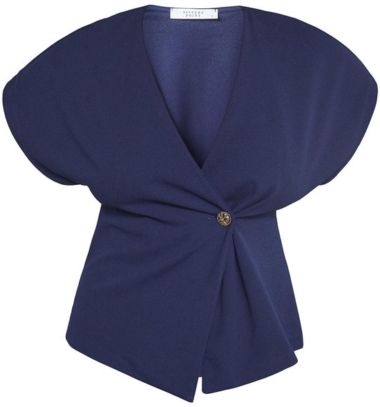 SISTERS POINT Gevela-ve - Dames Gilet - Navy - Maat L