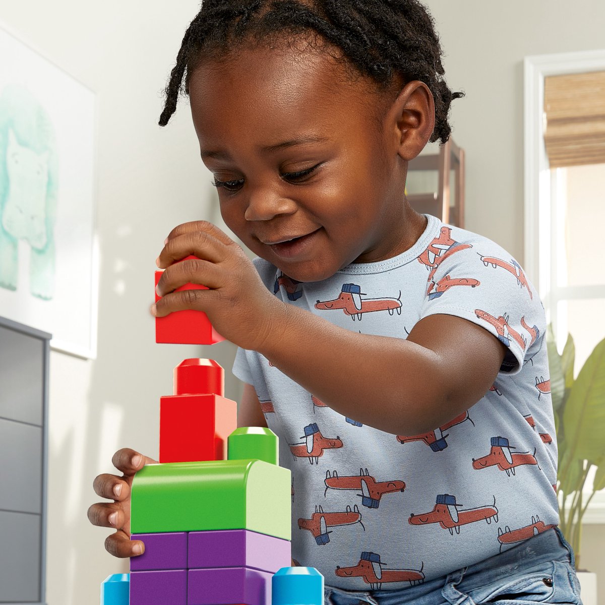 Mega Bloks First Builders Big Building Bag: 60 blokken voor peuters thumbnail 2