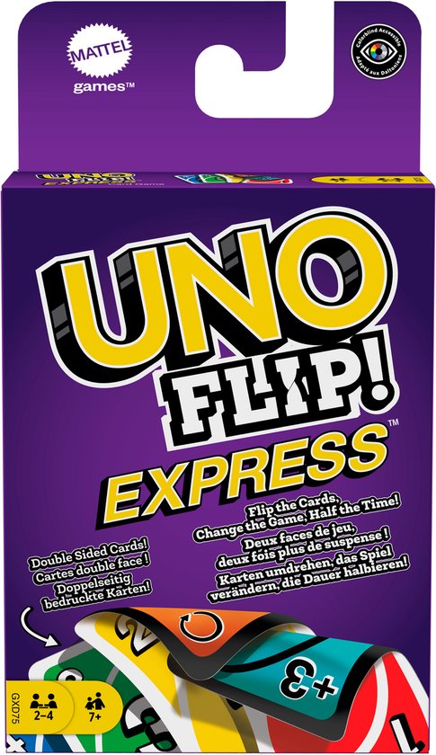 UNO Flip - double sided cards - change the game - dubbelzijdige kaarten - Mattel