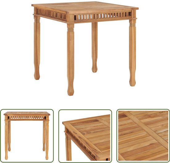 vidaXL Tuintafel 90x90x74 cm massief acaciahout, buitentafel, tafel vidaXL Tuintafel 90x90x74 cm massief acaciahout, buitentafel, tafel