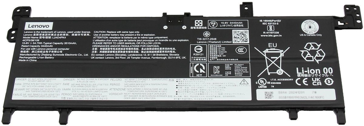 Lenovo 5B11Q01975 Batterij - 54,72Wh