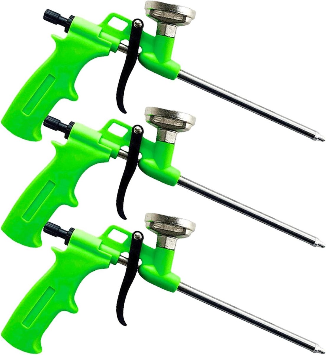Allecto Premium - Schuimpistool Set voor Bouwprojecten en Afdichten - Metaal - Thuis en Kantoor - Groen - 3 Stuks