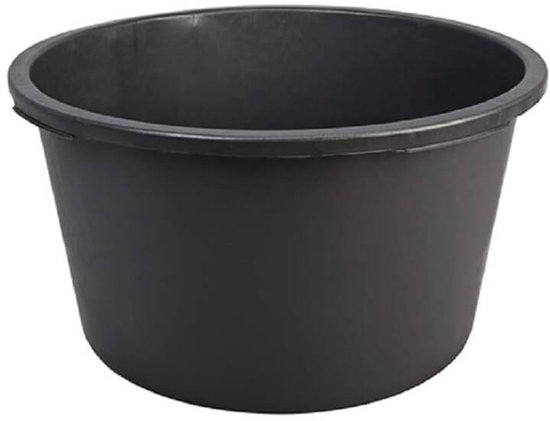 Mortelbak, 65 l, rond, eetemmer, mortelemmer, cementbak, (mortelbak, 65