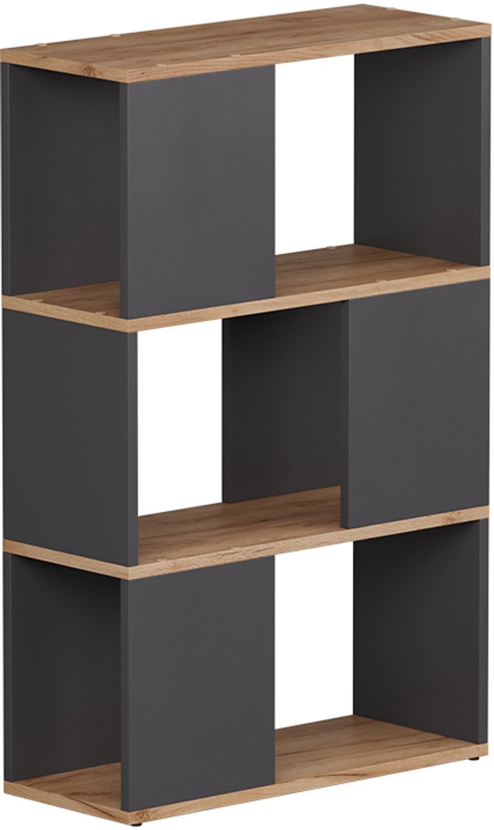 Vicco Eneos Kamerverdeler – 60 x 94 cm Antraciet/gouden eik Antraciet/Goudkleurig Eiken