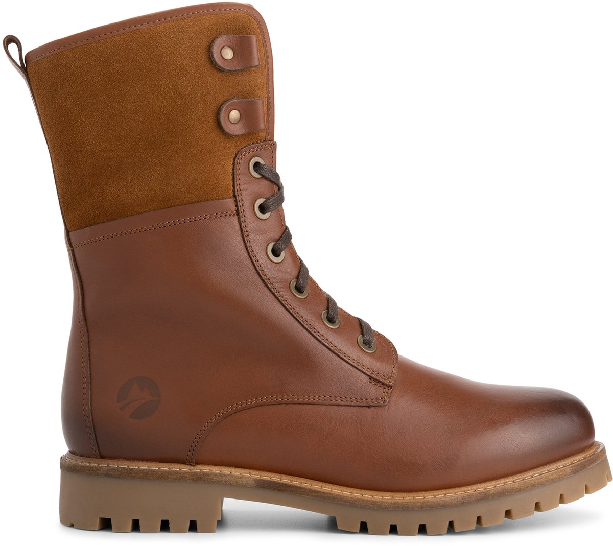 Travelin’ Jostedal Heren Veterboots Wolgevoerd Cognac Bruin