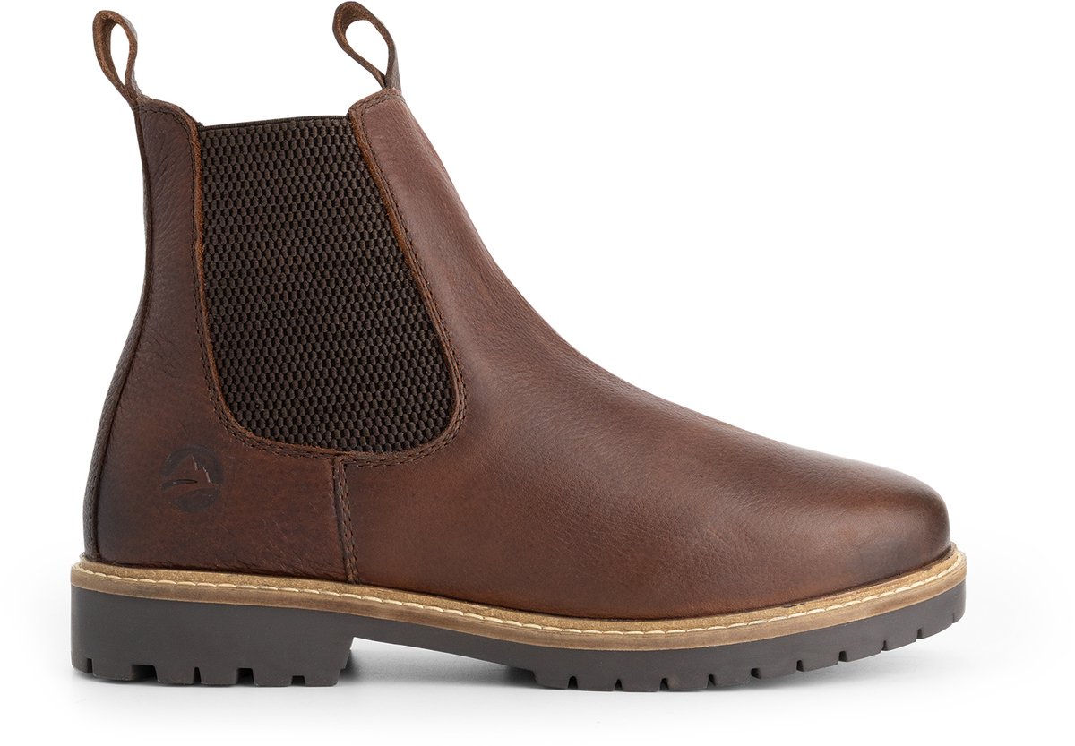 Travelin’ Romstad Dames Chelsea boots Wolgevoerd Donkerbruin