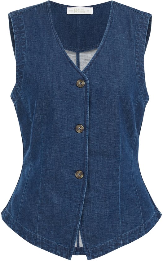 WE Fashion Dames denim gilet