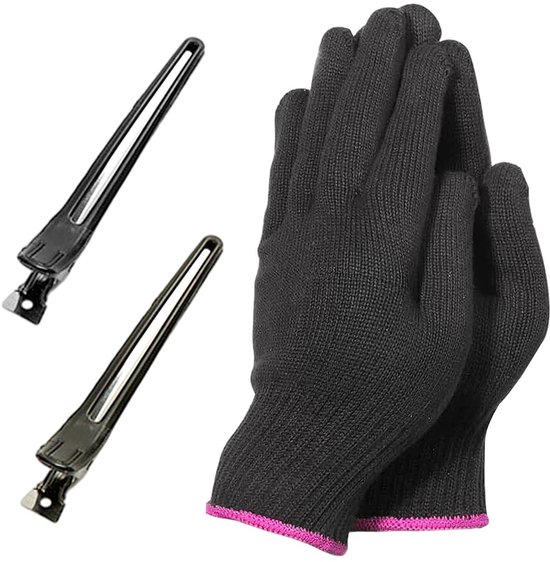ByShane - Hittebestendige handschoenen voor haarstyling met haarspelden - Professionele strijkhandschoenen - Haarstyling gereedschap - Set van 1 paar