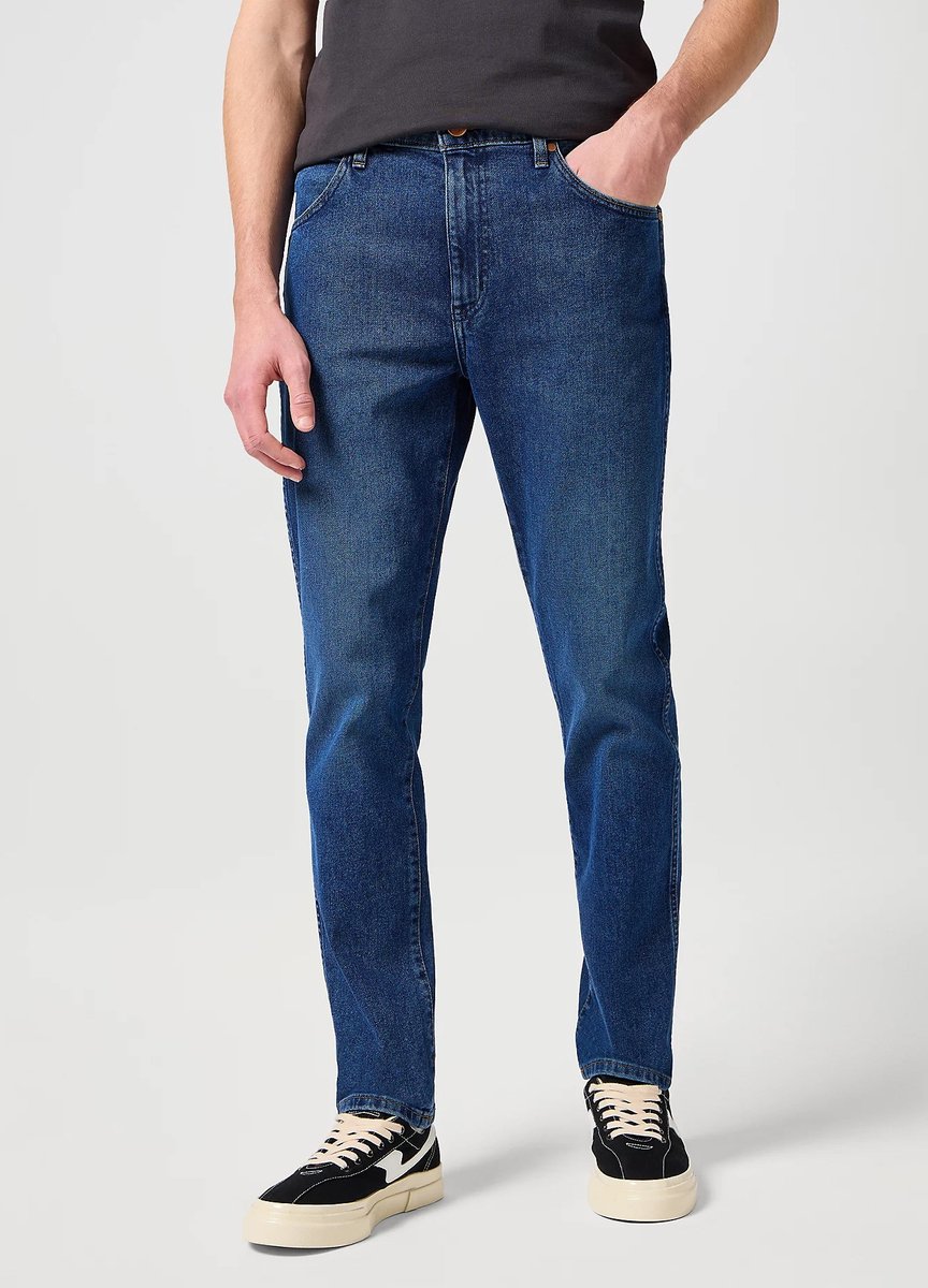 Wrangler Larston Slim Tapered Fit Spijkerbroek 31 34 Man Blauw