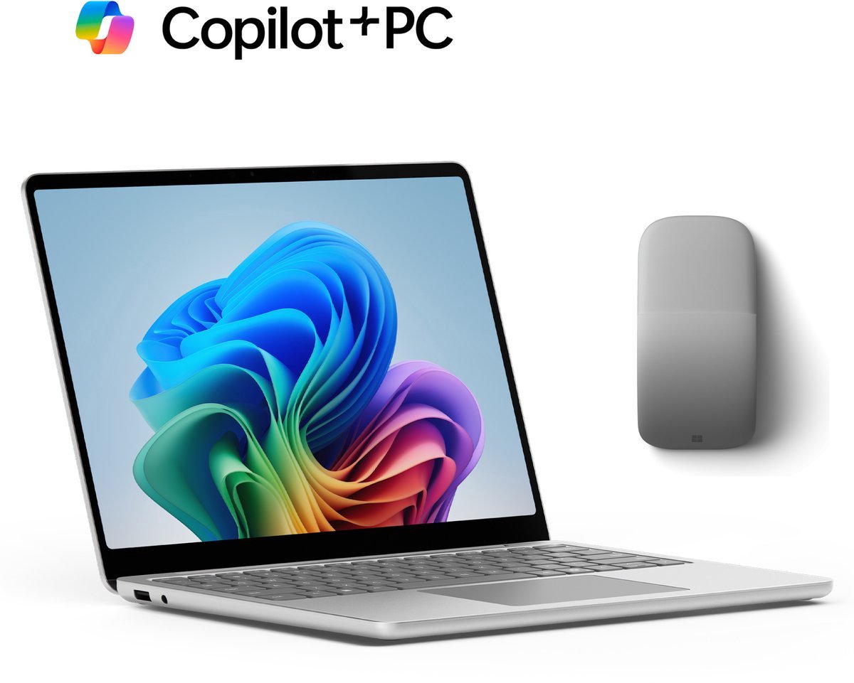 "Microsoft Surface - Copilot + Laptop + Arc Muis - 13"" Touchscreen - X Plus - 16GB RAM / 512GB SSD"