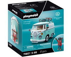 PLAYMOBIL | Collector Cars | Volkswagen T1 Camper | Modelauto voor volwassenen & kinderen | Met stickers om te personaliseren | Cadeau voor autofans & verzamelaars | Gedetailleerd ontwerp | 71857