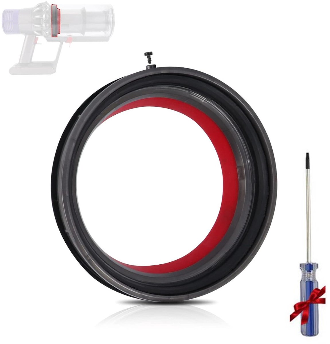 1 x Dyson V10 reserveonderdelen, hoogwaardige en robuuste materialen, duurzame constructie, betaalbare vervanging voor de stofcontainer, compatibel met het originele apparaat