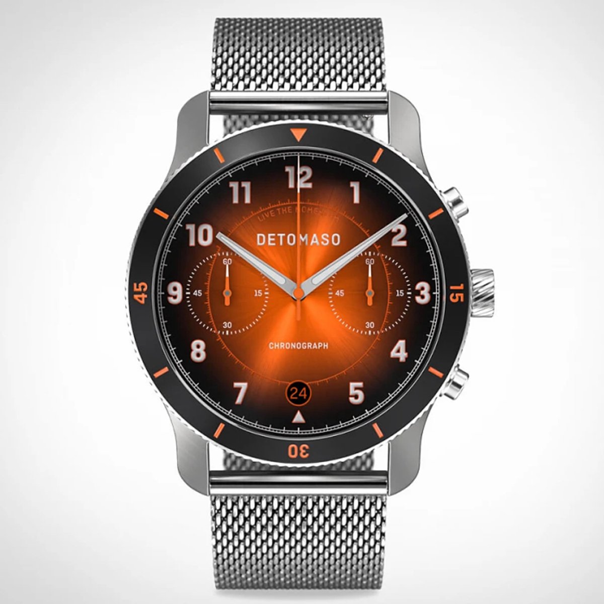 Detomaso Venture Chronograph Limited Edition Black Orange D11-02-10