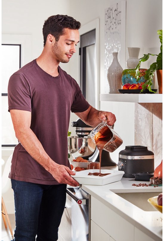 KitchenAid Blender - Artisan - Glazen kan van 1,4 L - 1200W - Smoothie maker - Mat Zwart van Merkloos — afbeelding 4