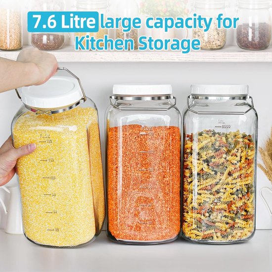 HOMICHEF Grote Nikkelvrije Roestvrijstalen Voorraadpot Met Deksel (31 cm, 19 Liter) - Spiegelgepolijste Soeppan, Kookpot, Gezonde Kookpan