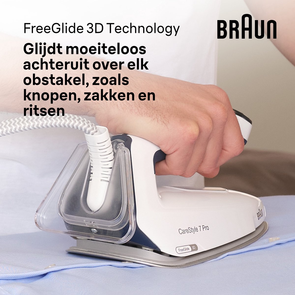 Braun CareStyle 7 Pro IS7282BL - Stoomgenerator - Automatische Instellingen - Halveert Strijktijd - Blauw — afbeelding 2
