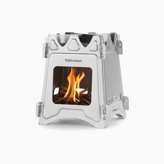 Réchaud de tente Hikr® - Chauffe-tente Plein air - Acier inoxydable SUS304 léger