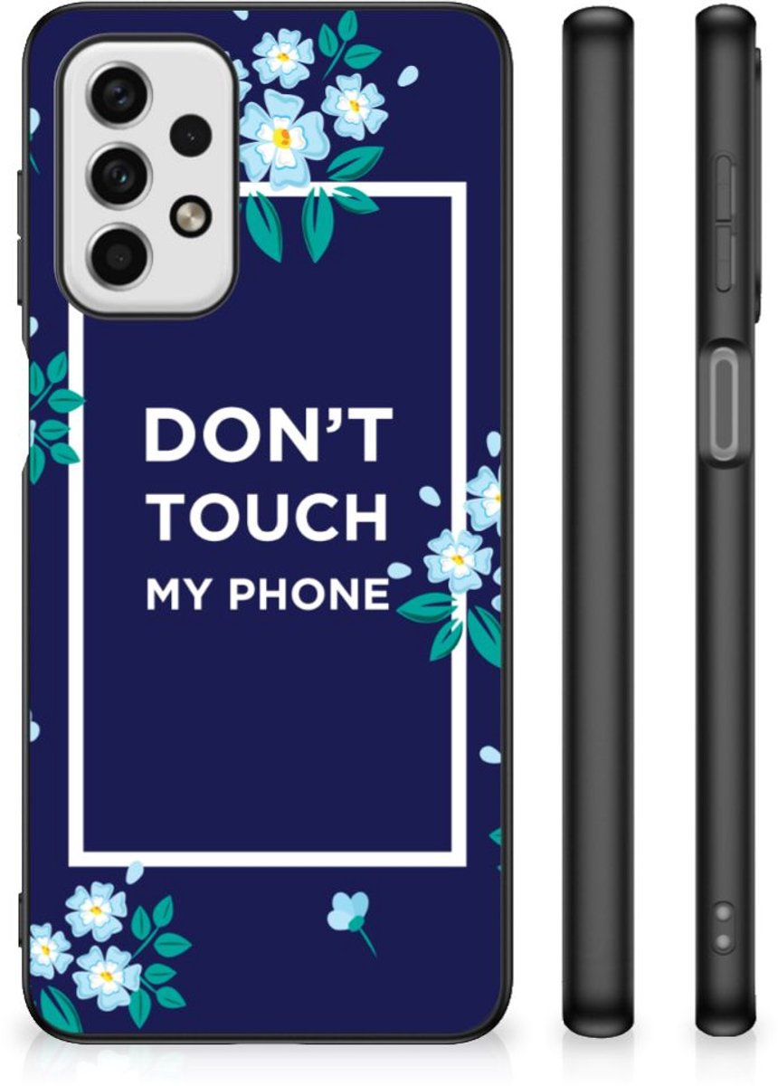 Samsung Galaxy A23 Telefoon Hoesje Flowers Blue DTMP